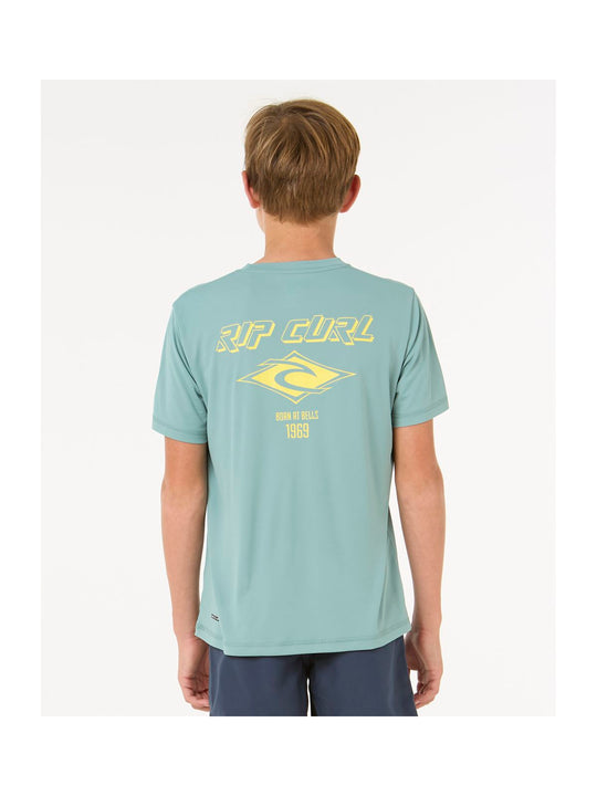 Lycra dziecięca RIP CURL ICONS SURFLITE UPF S/S - BOY niebieska
