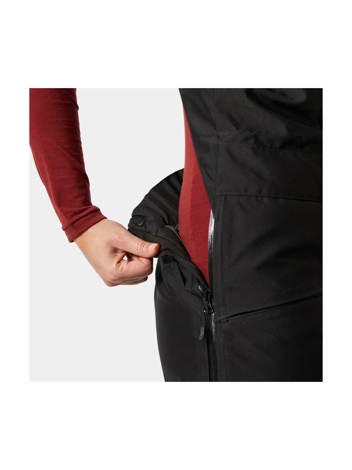 Spodnie narciarskie damskie HELLY HANSEN W POWDERQUEEN BIB 2.0 PANT czarne