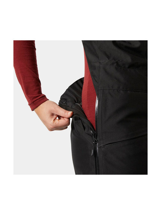 Spodnie narciarskie damskie HELLY HANSEN W POWDERQUEEN BIB 2.0 PANT czarne
