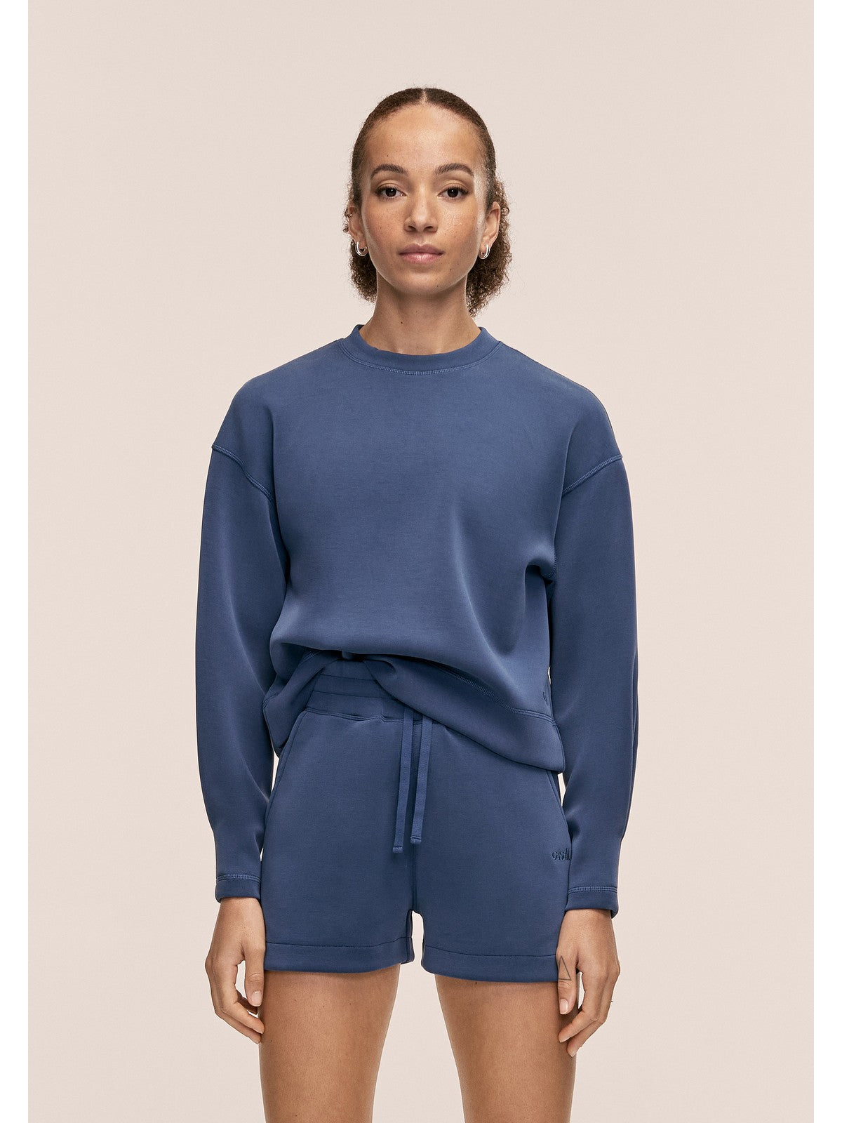 Bluza damska CASALL Peachy Crew Neck kolor granatowy