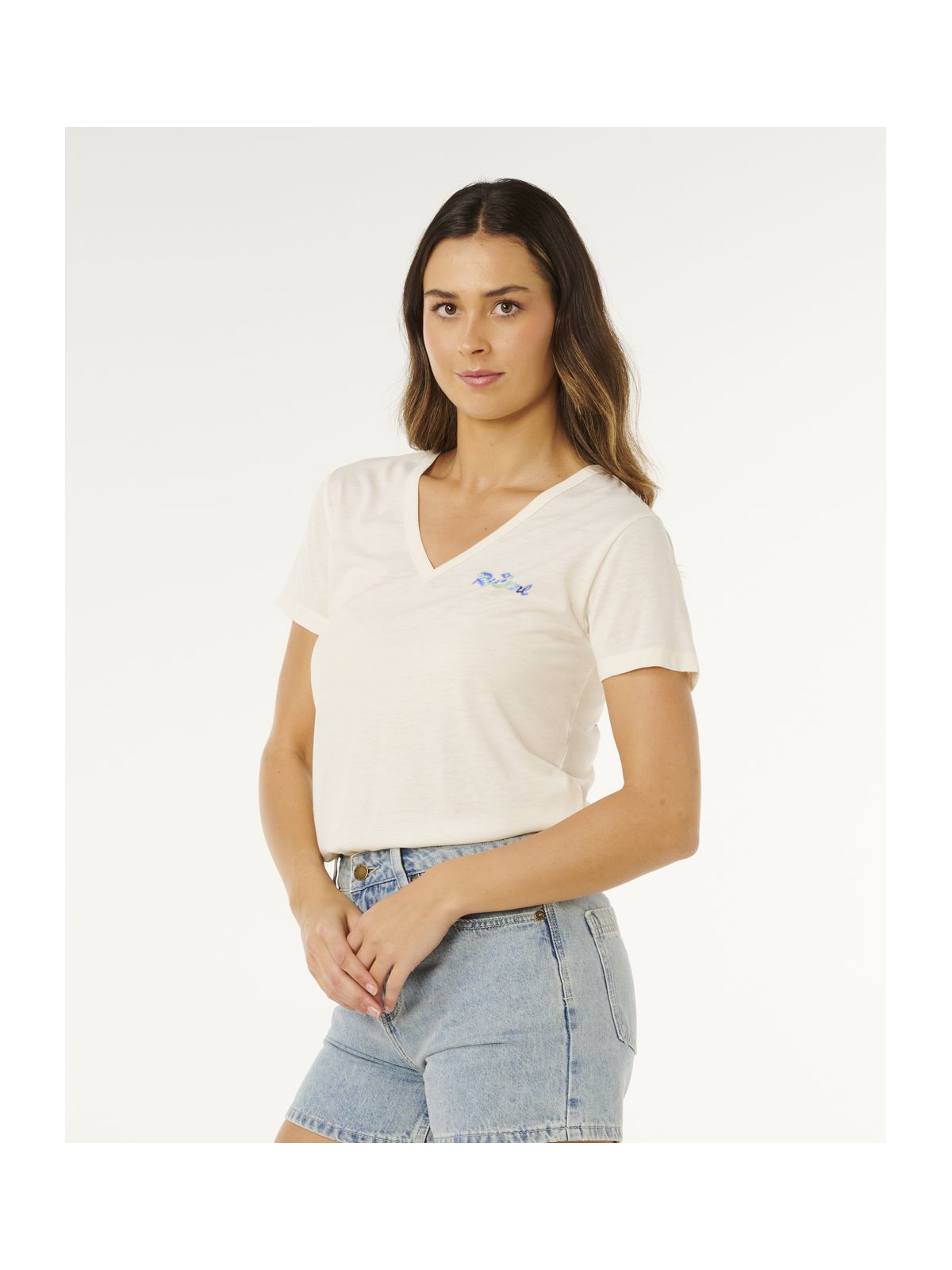 Koszulka damska RIP CURL Layday Standard Tee beżowa