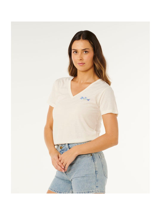 Koszulka damska RIP CURL Layday Standard Tee beżowa
