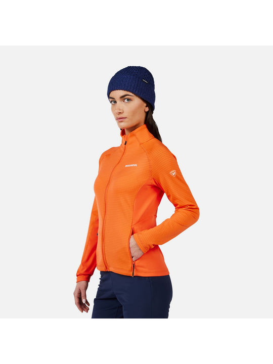Bluza damska ROSSIGNOL W Blackside Mix HZ Fleece pomarańczowa
