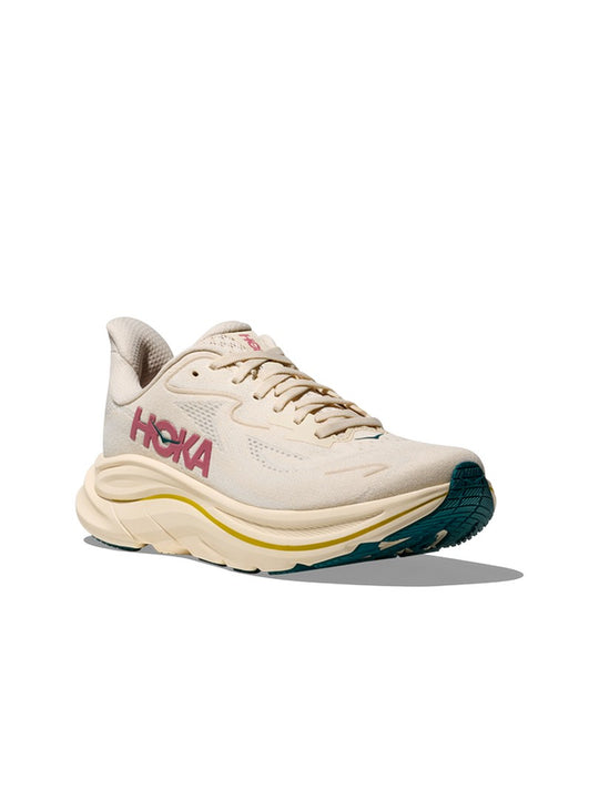 Buty do biegania damskie HOKA Clifton 10 kremowe
