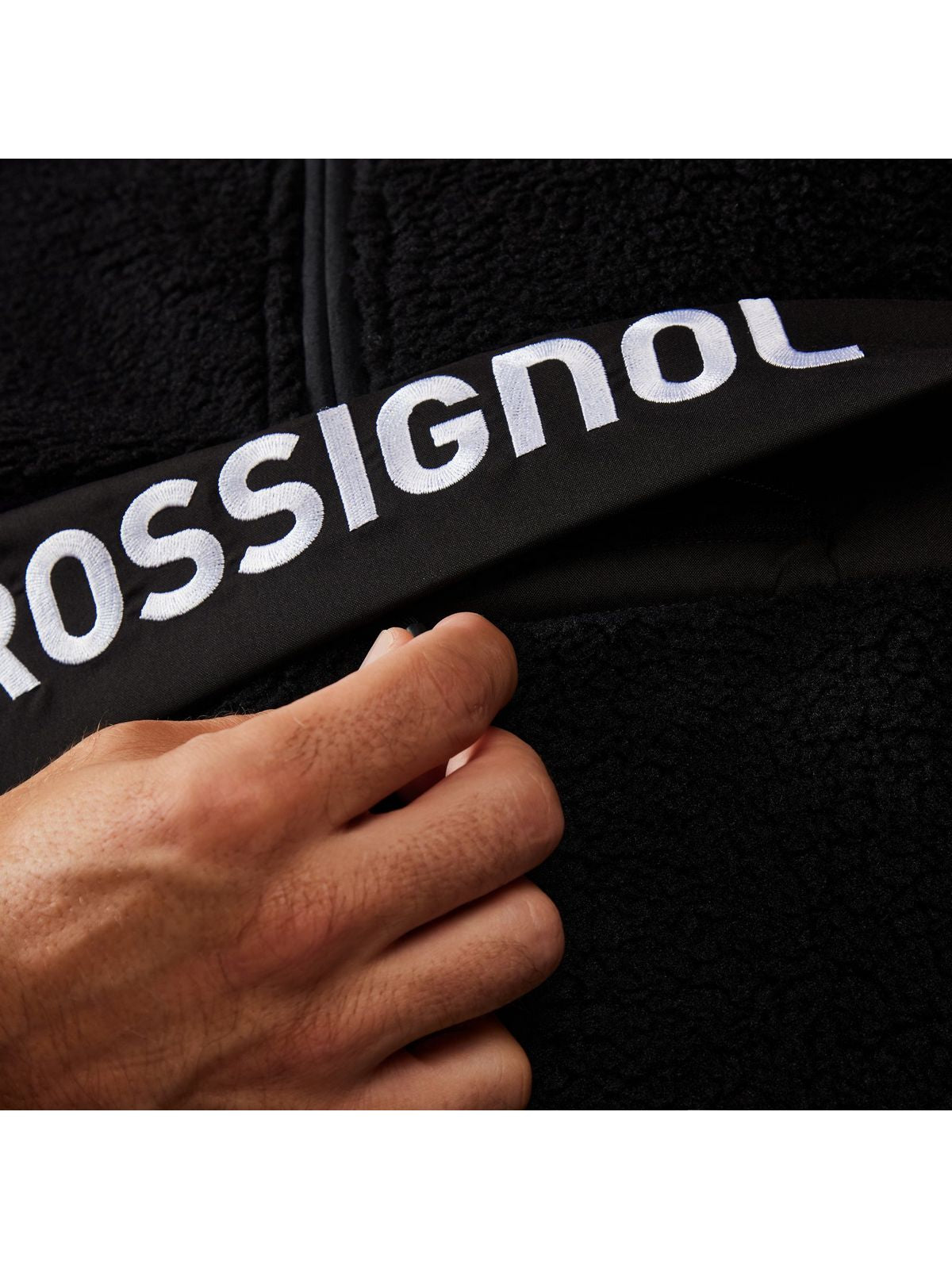 Bluza męska męska ROSSIGNOL ALLTRACK ANORAK FLEECE czarna