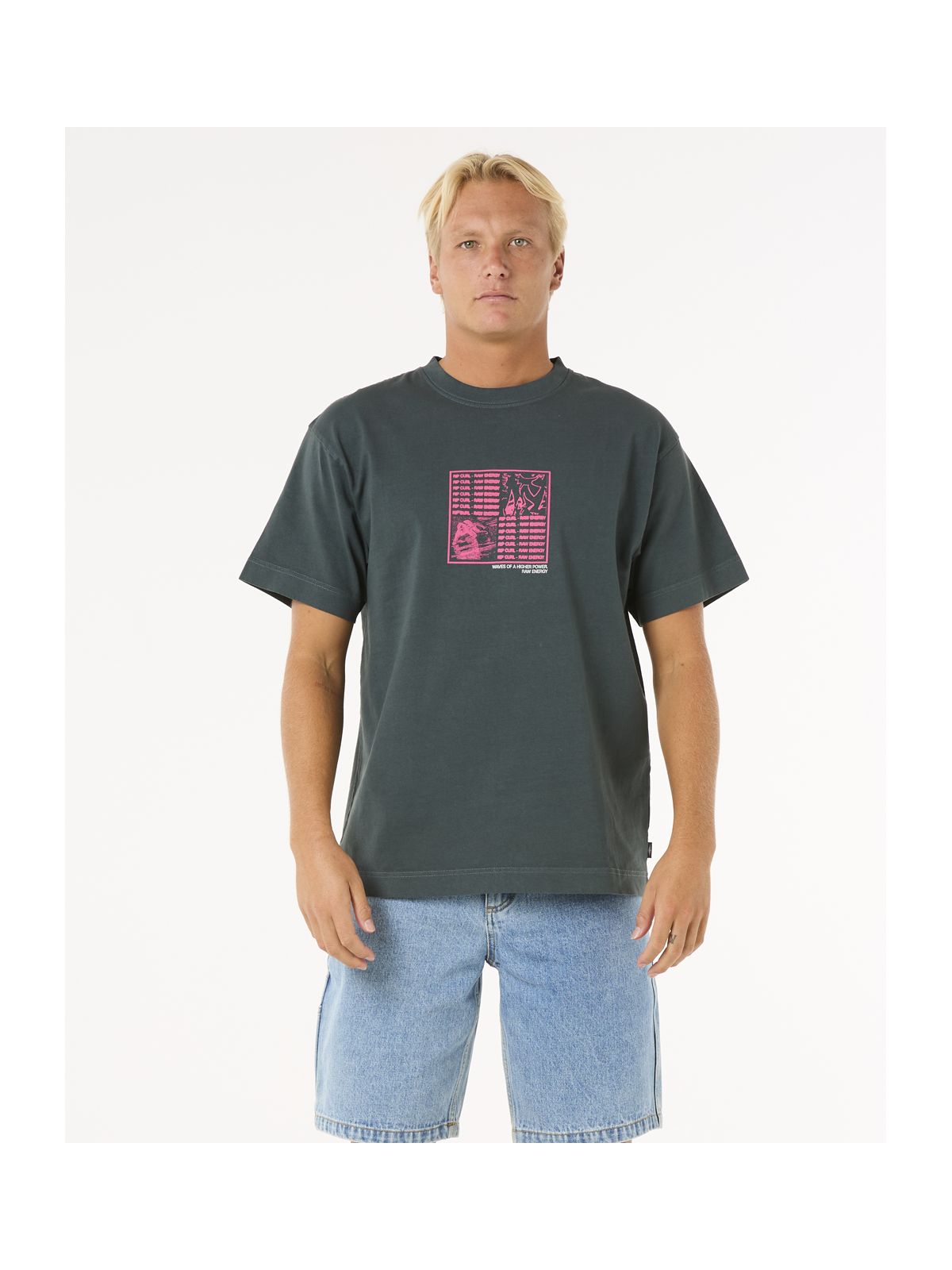 Koszulka RIP CURL Raw Energy Zine Tee zielony