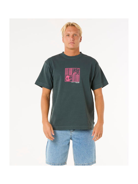 Koszulka RIP CURL Raw Energy Zine Tee zielony
