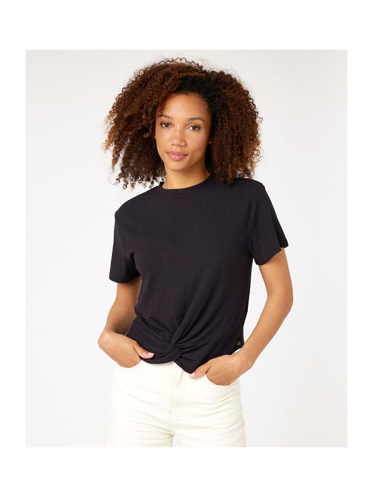 KOSZULKA RIP CURL LAURIA RIB TOP czarny - M - Koszulka - Adventure Sports
