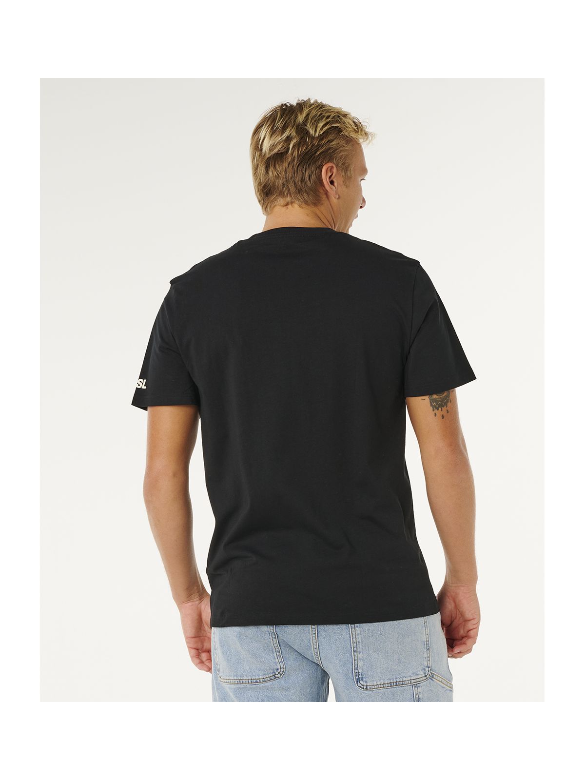 Koszulka męska RIP CURL Meo Peniche Pro 2026 Logo Tee czarna