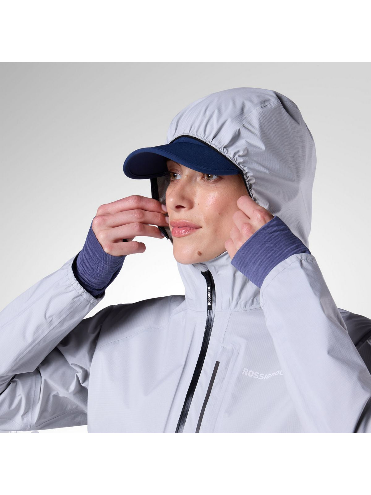 Kurtka damska ROSSIGNOL W Rainproof 2.5L Shell Jkt szara