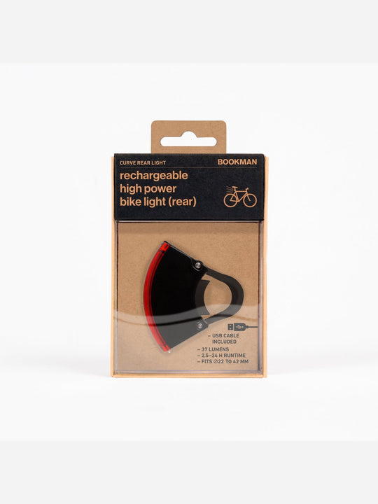 Lampka rowerowa BOOKMAN Curve Rear Light 37lm czarny
