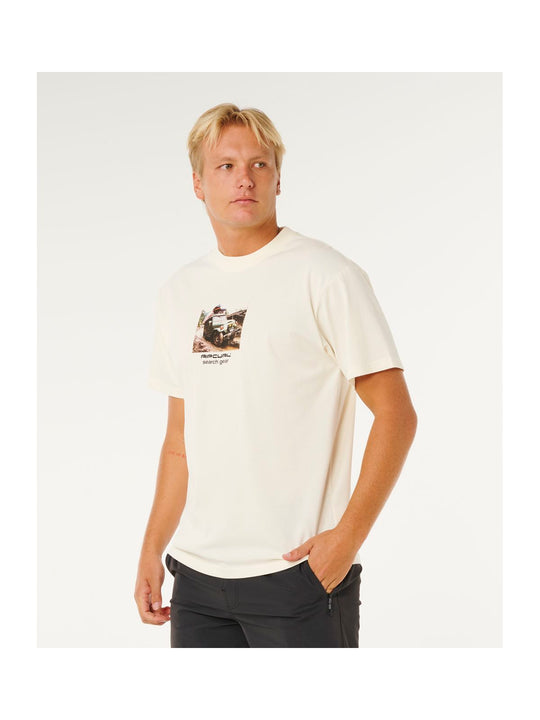 Koszulka męska RIP CURL Search Rig Tee biała
