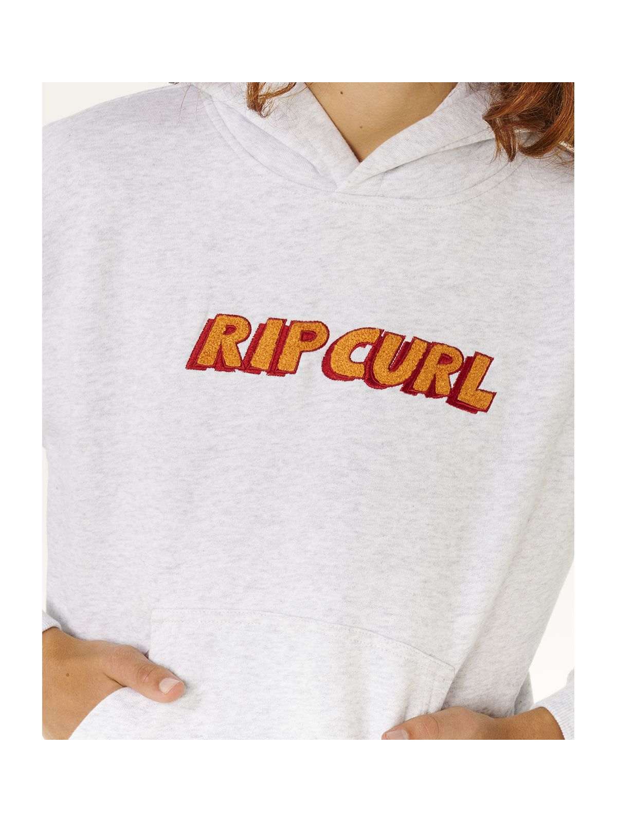 Bluza chłopięca RIP CURL Eternal Shred Logo Hood-Boy szara