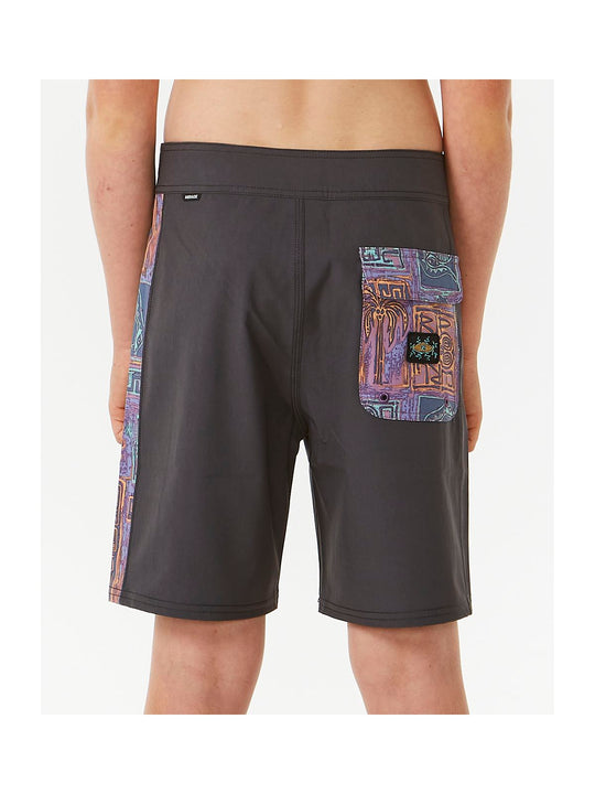 Boardshorty RIP CURL Lost Islands Block Mirage -Boy czarny - Adventure Sports
