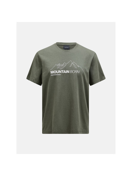 Koszulka Peak Performance M Explore Graphic Tee zielony - Adventure Sports
