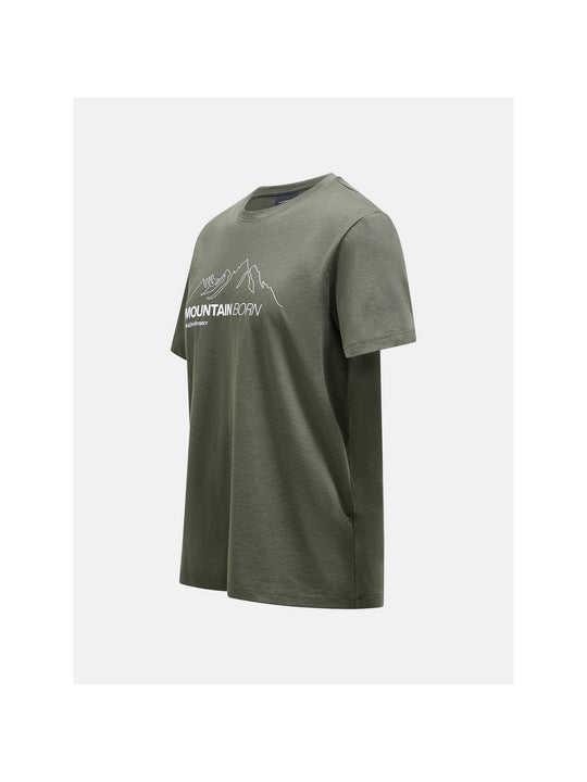 Koszulka Peak Performance M Explore Graphic Tee zielony - Adventure Sports

