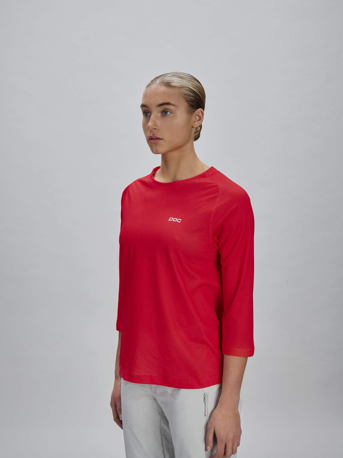 Koszulka rowerowa damska POC W's Motion Air 3/4 Jersey czerwona