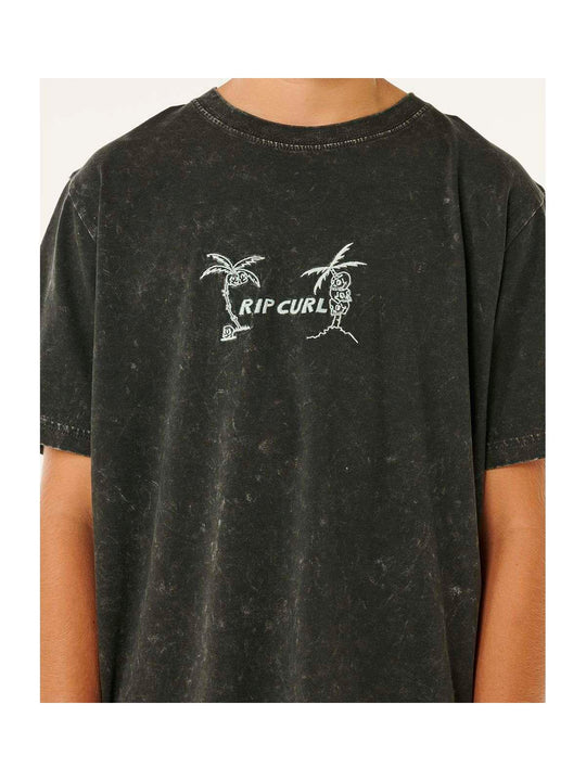 Koszulka chłopięca RIP CURL Eternal Shred Wash Tee-Boy czarna
