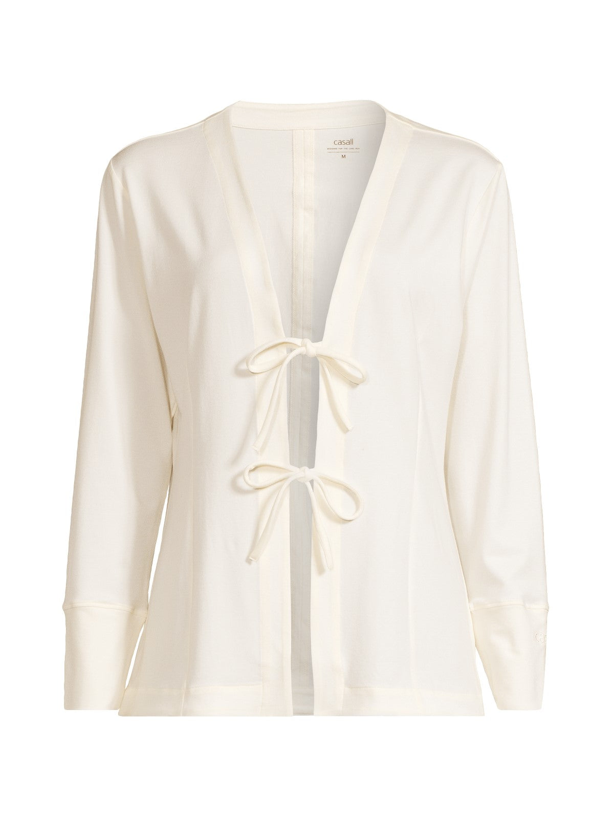 Bluza damska CASALL Studio Cardigan biały - Adventure Sports