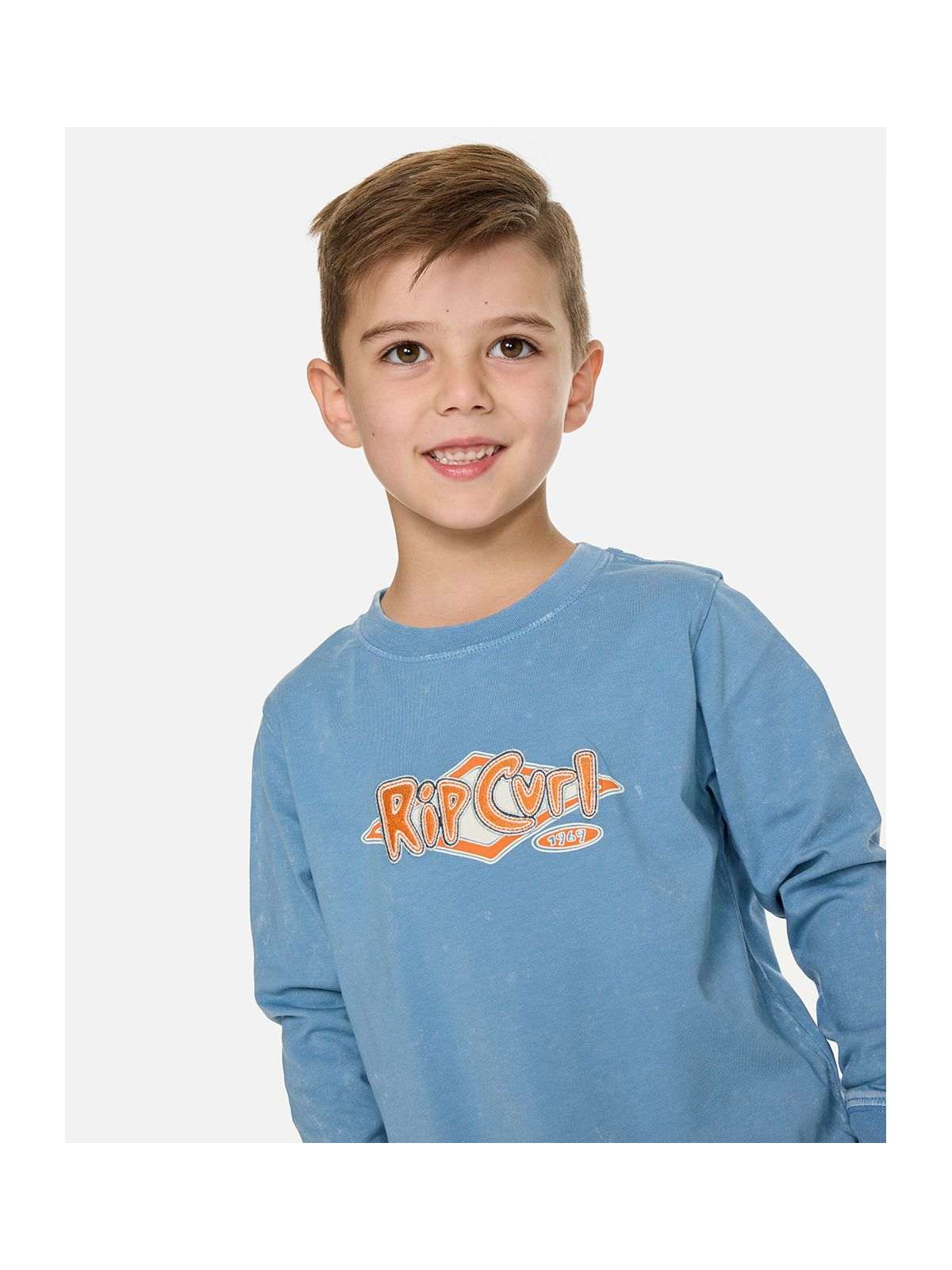 Koszulka chłopięca RIP CURL Ride The Wave Ls Tee - Boy niebieska