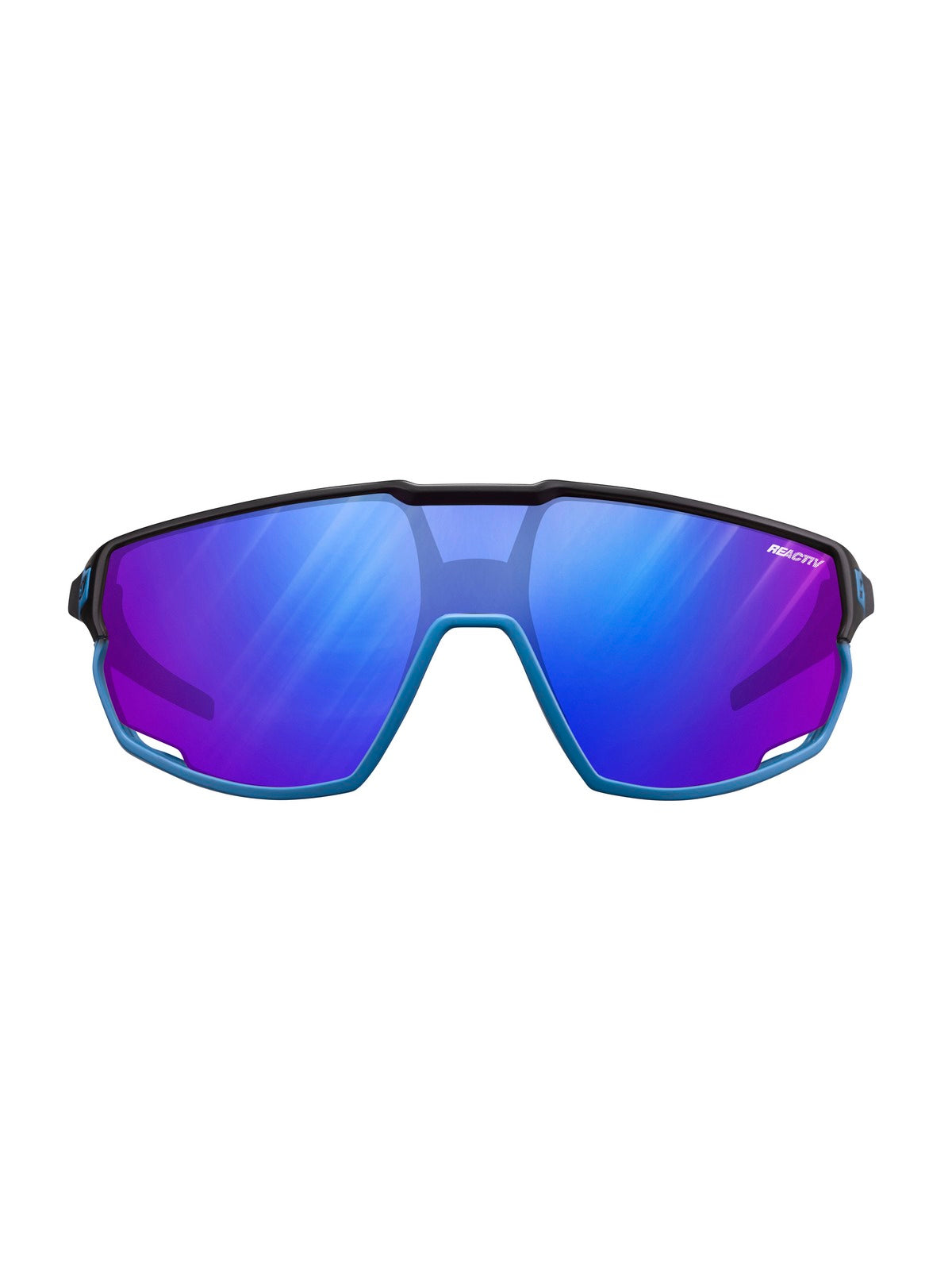 Okulary rowerowe JULBO RUSH - czarny/niebieski - Reactiv High Contrast Cat 1-3 - L - Adventure Sports