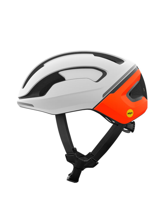 Kask rowerowy POC Omne Beacon MIPS biało pomarańczowy
