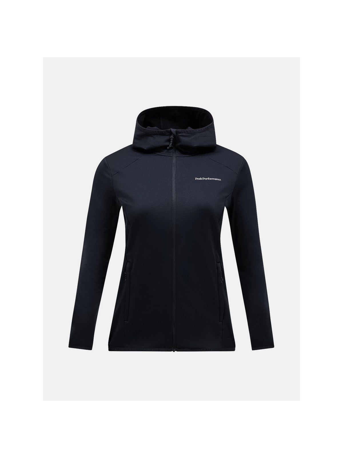 Bluza z kapturem damska PEAK PERFORMANCE Light Zip Hood czarna