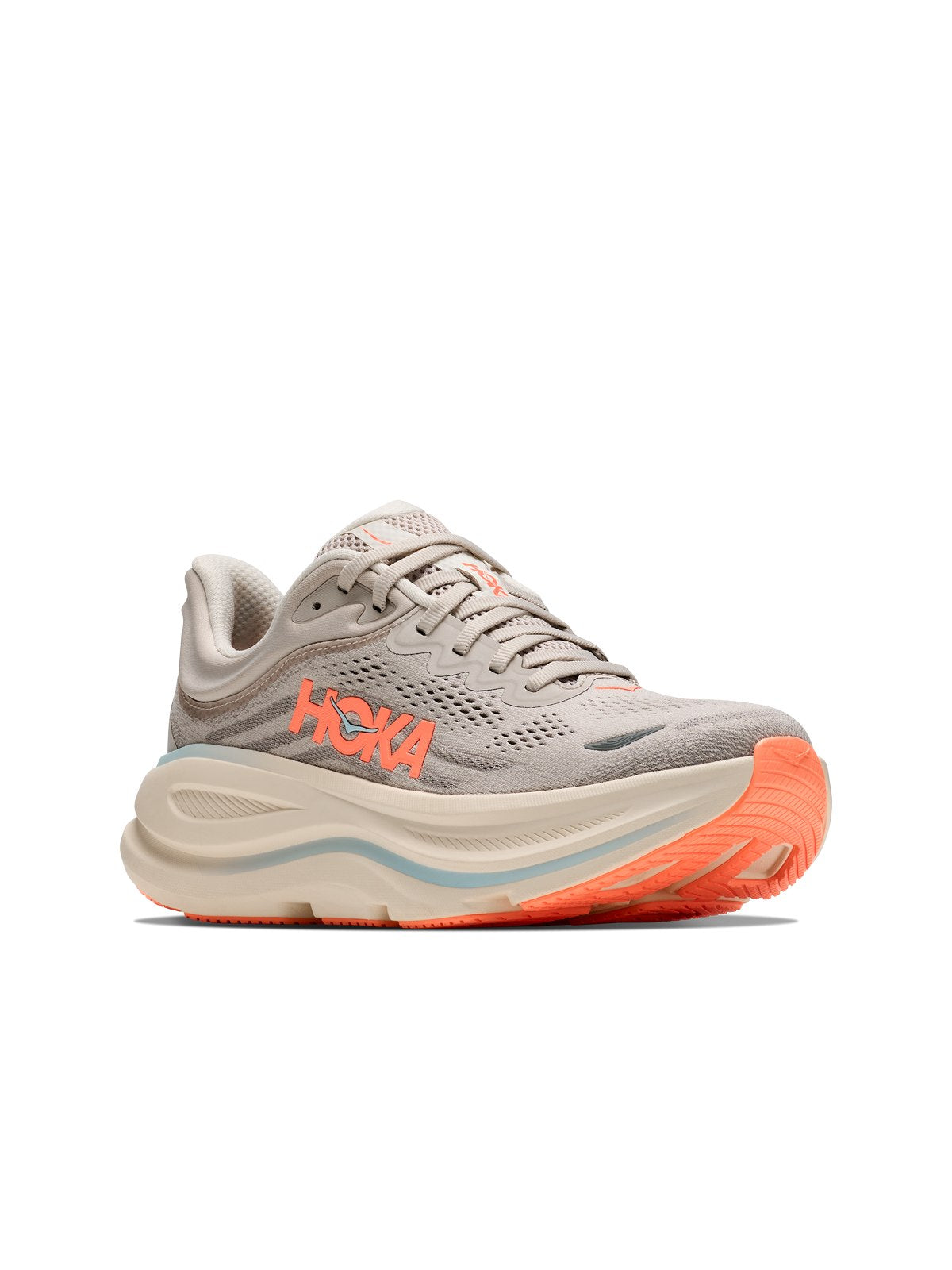 Buty do biegania damskie HOKA W BONDI 9 beżowe