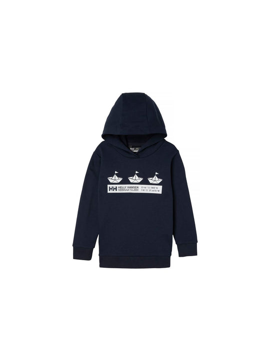 Bluza HELLY HANSEN K HH GRAPHIC HOODIE granatowy - Adventure Sports
