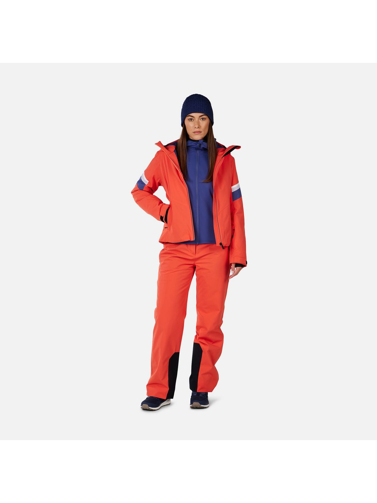 Bluza damska ROSSIGNOL W Mid Layer Thin Fz niebieska
