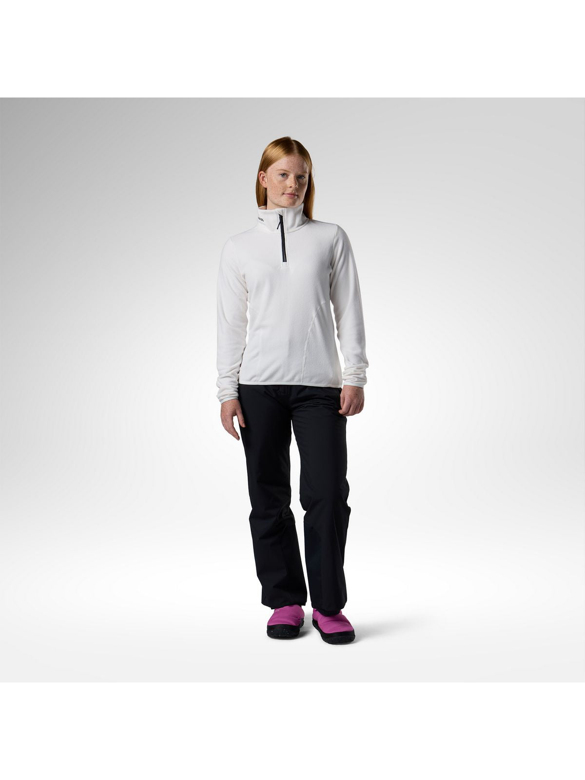Bluza damska ROSSIGNOL W Quarter Zip Polar Fleece biała