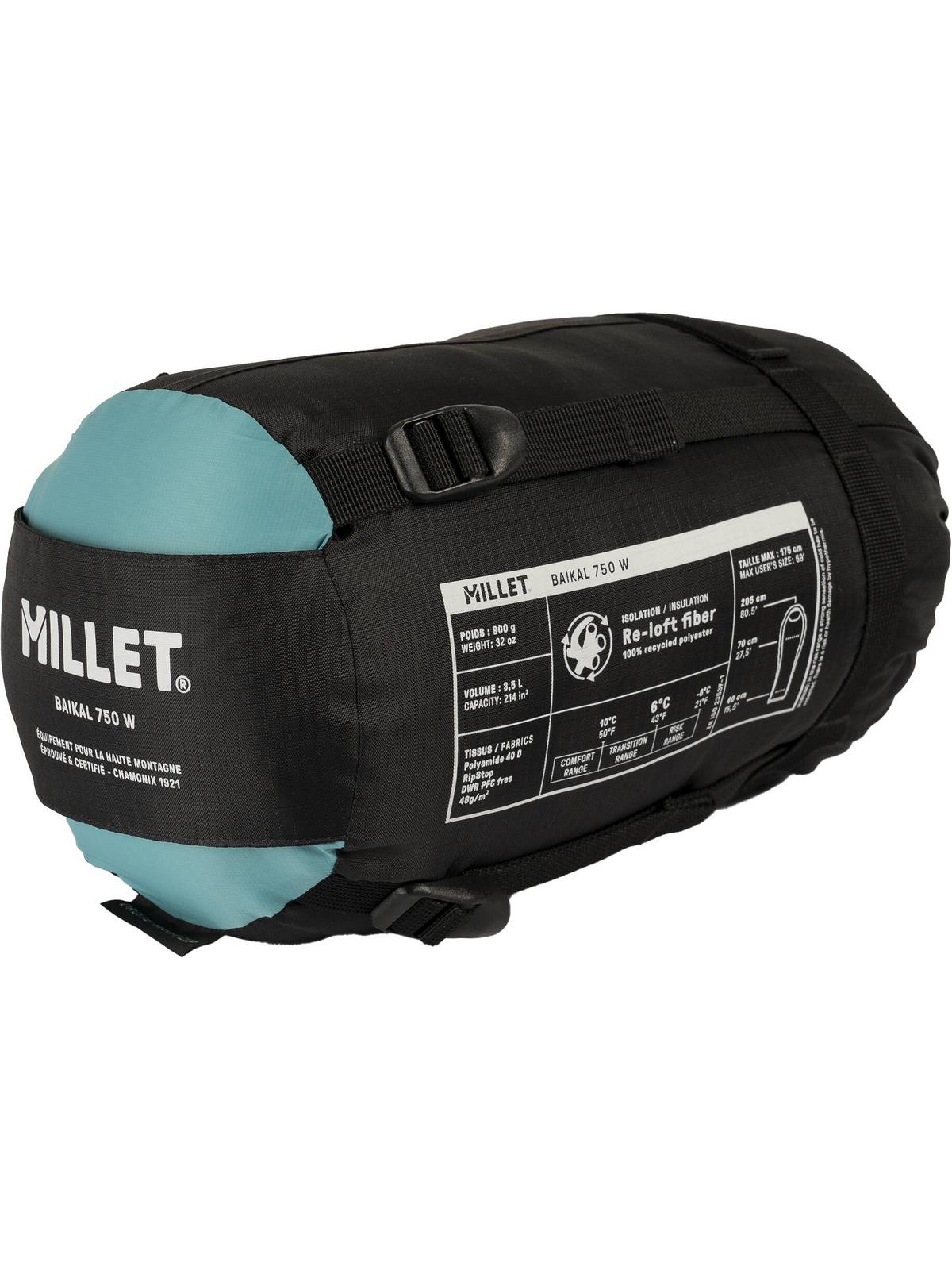 Śpiwór damski MILLET Baikal 750 W niebieski