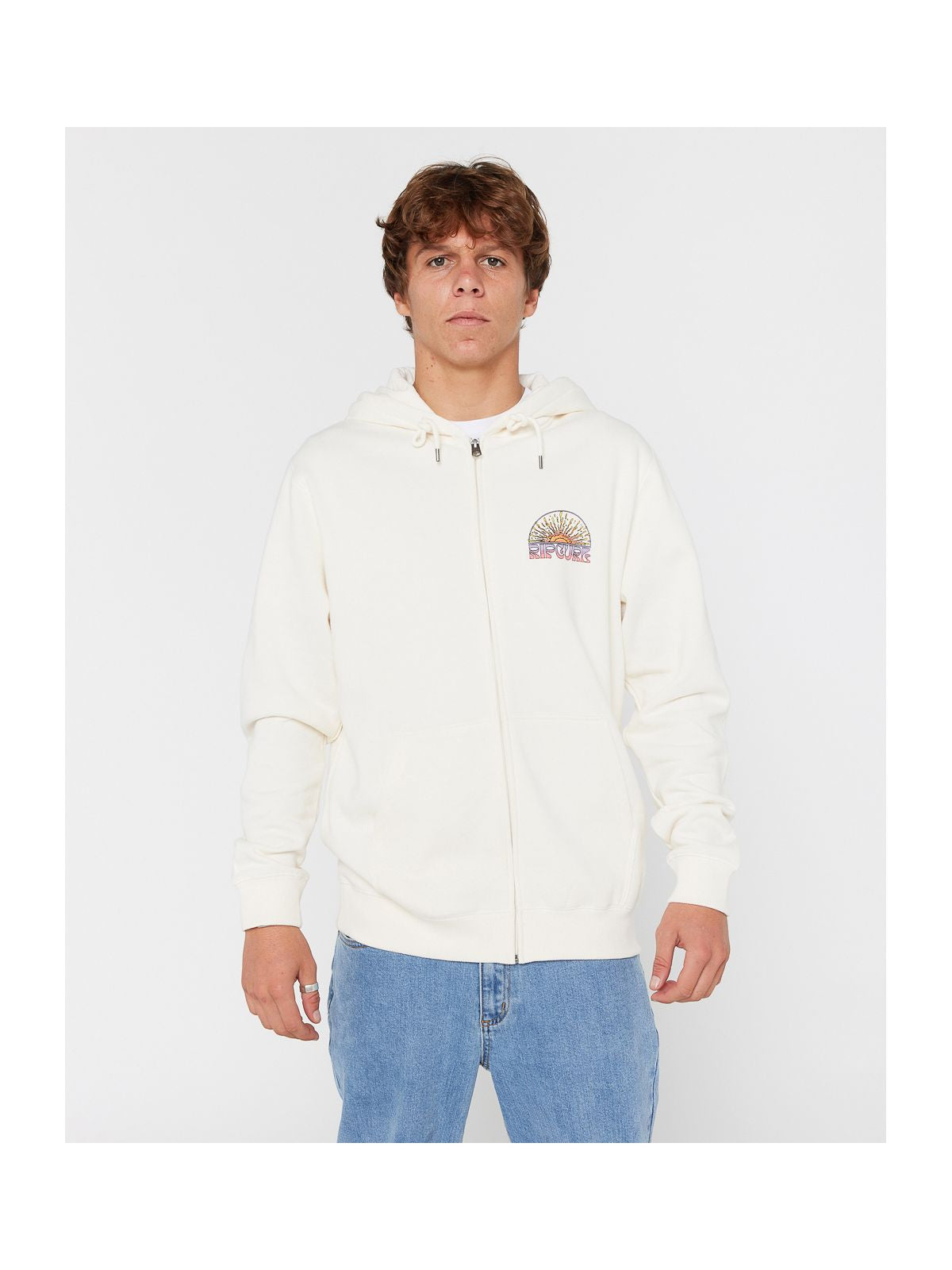 Bluza RIP CURL GRATEFUL SHRED ZIP HOOD beżowa