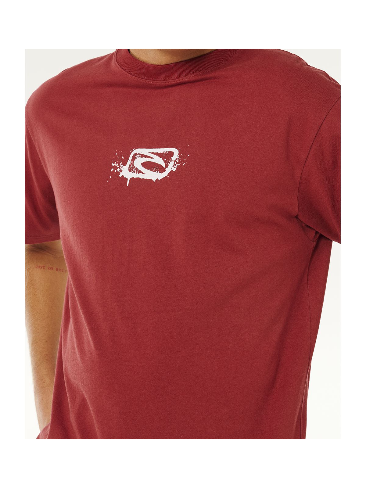 Koszulka męska RIP CURL Medina Inner Vision Spray Tee czerwona