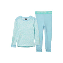 Bielizna dziecięca HELLY HANSEN K Graphic Lifa Merino Set kolor niebieski
