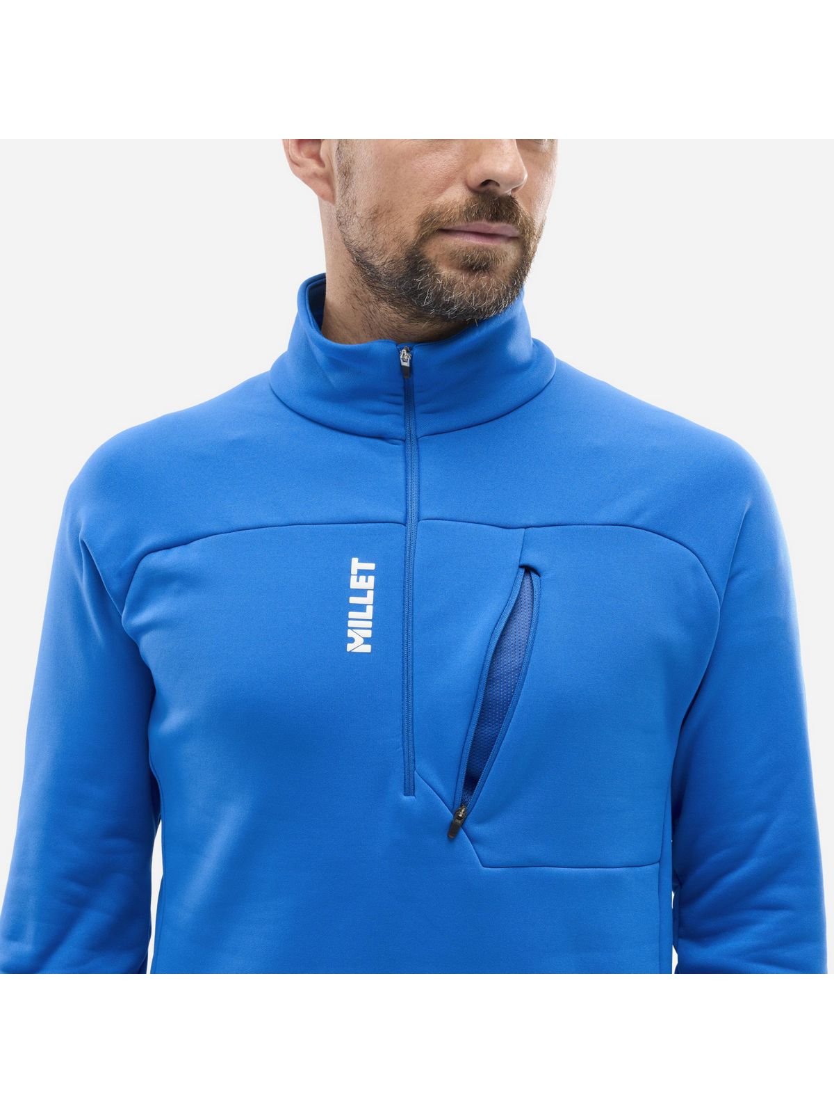 Bluza MILLET M Seneca Fleece Po Zip niebieski
