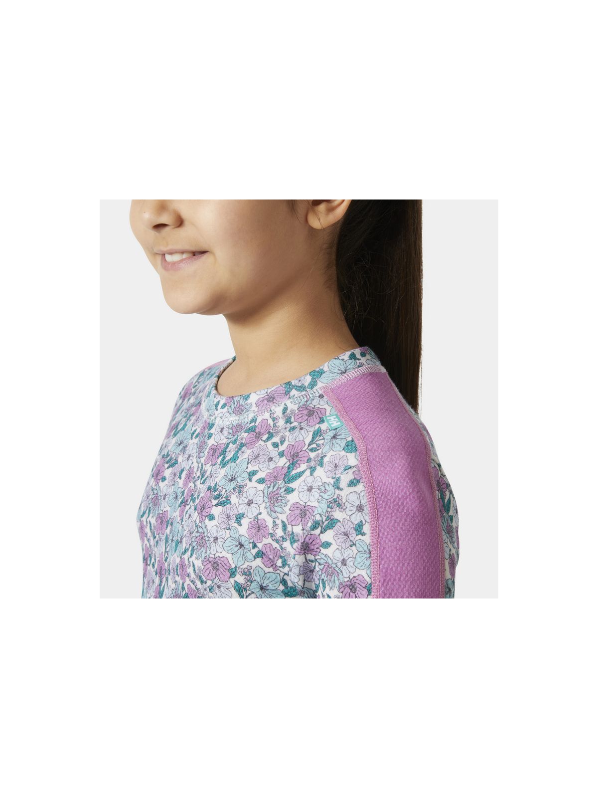 Bielizna dziecięca HELLY HANSEN Jr Graphic Lifa Merino Set kolor różowy