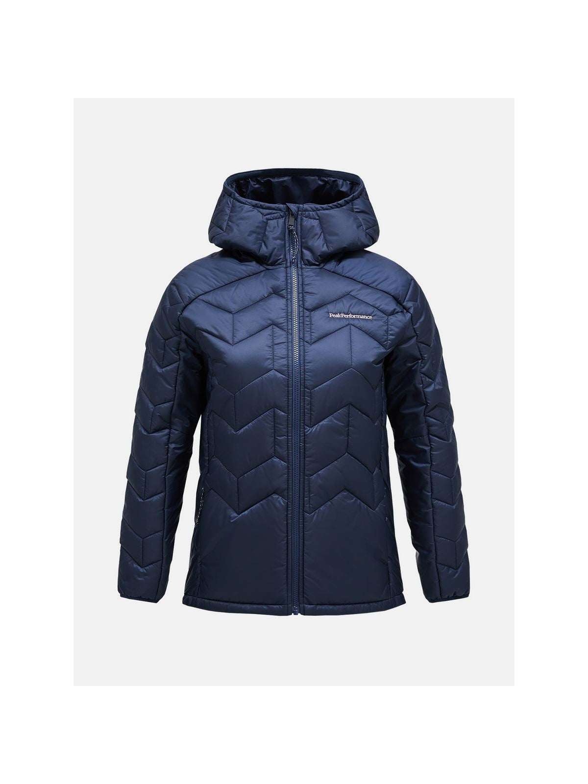 Kurtka zimowa damska Peak Performance W Elevate Liner Hood granatowy - narciarska - Adventure Sports