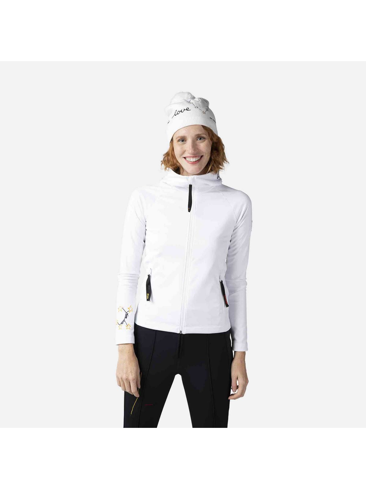 Bluza Rossignol W Climi Hoodie Jkt biały - Adventure Sports