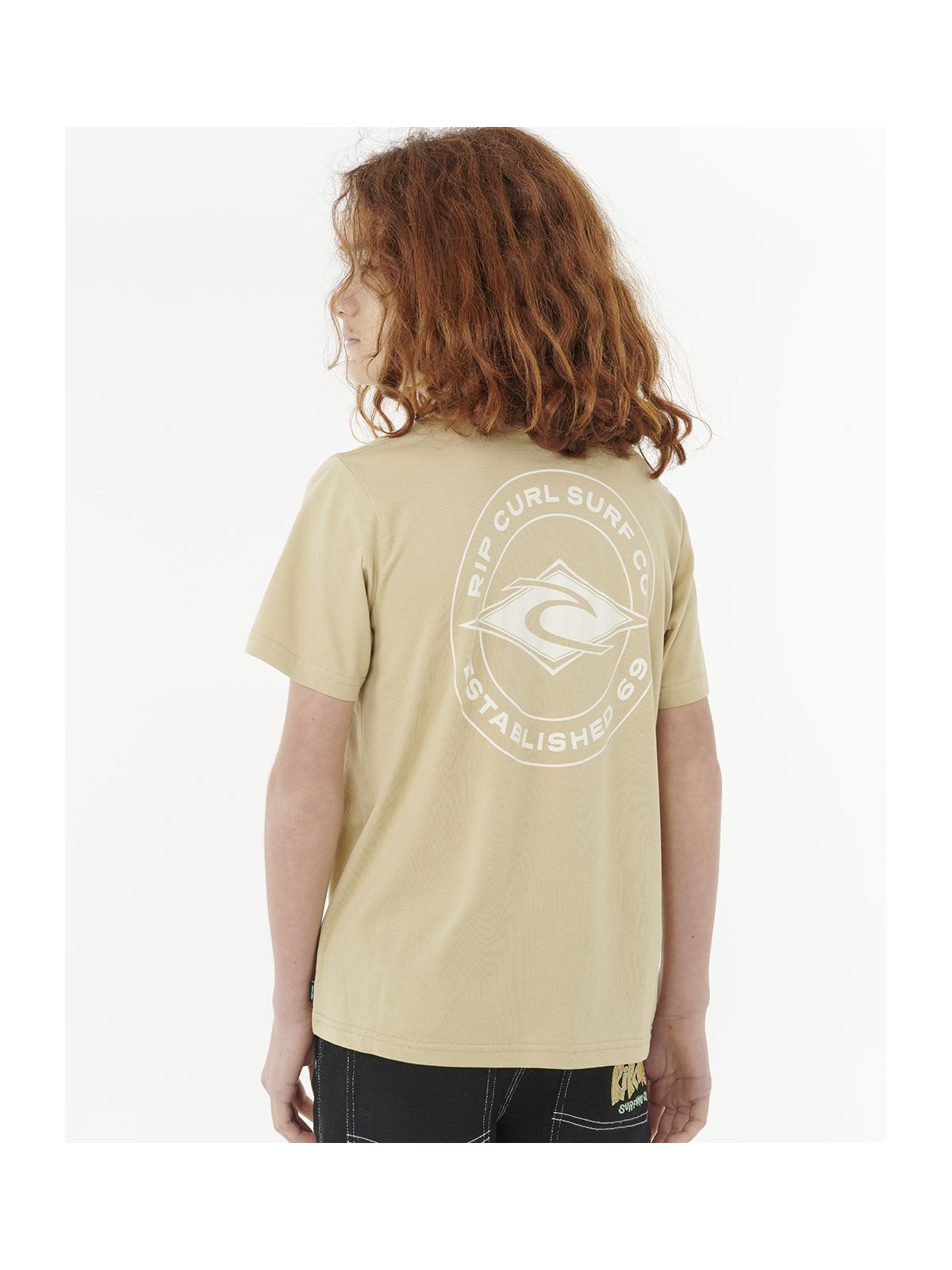 Koszulka RIP CURL STAPLER TEE - BOY zielona