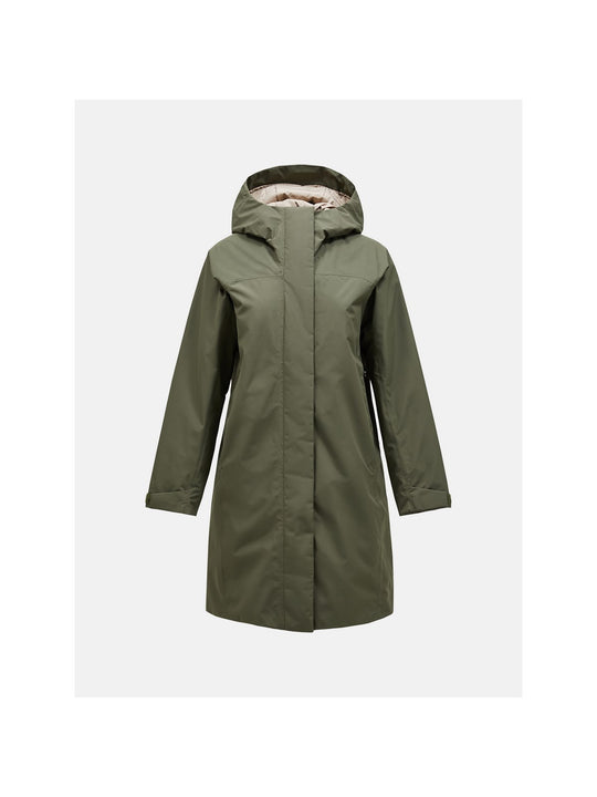 Parka Peak Performance W Treeline Insulated Park zielony - Kurtka - Adventure Sports
