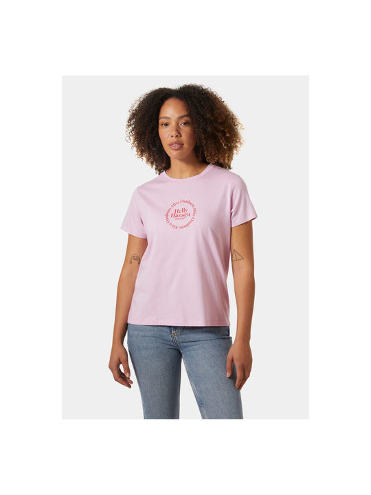 Koszulka HELLY HANSEN W Core Graphic T-Shirt różowy - Adventure Sports
