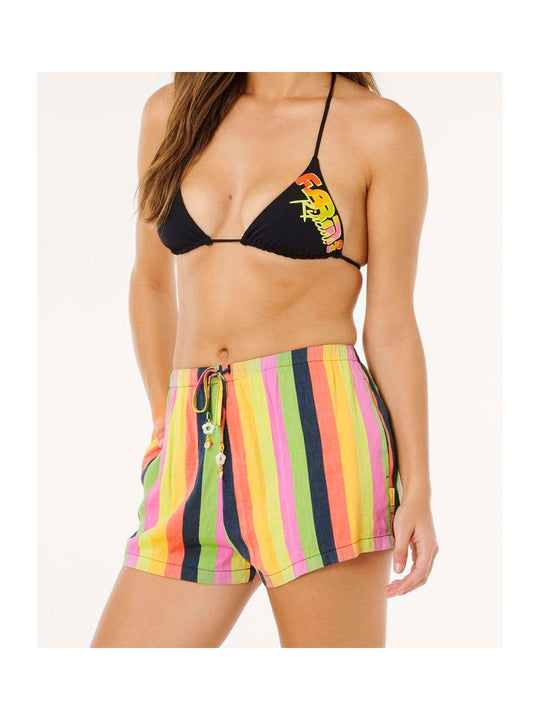 Szorty damskie RIP CURL Neon Stripe Beach Short multikolor
