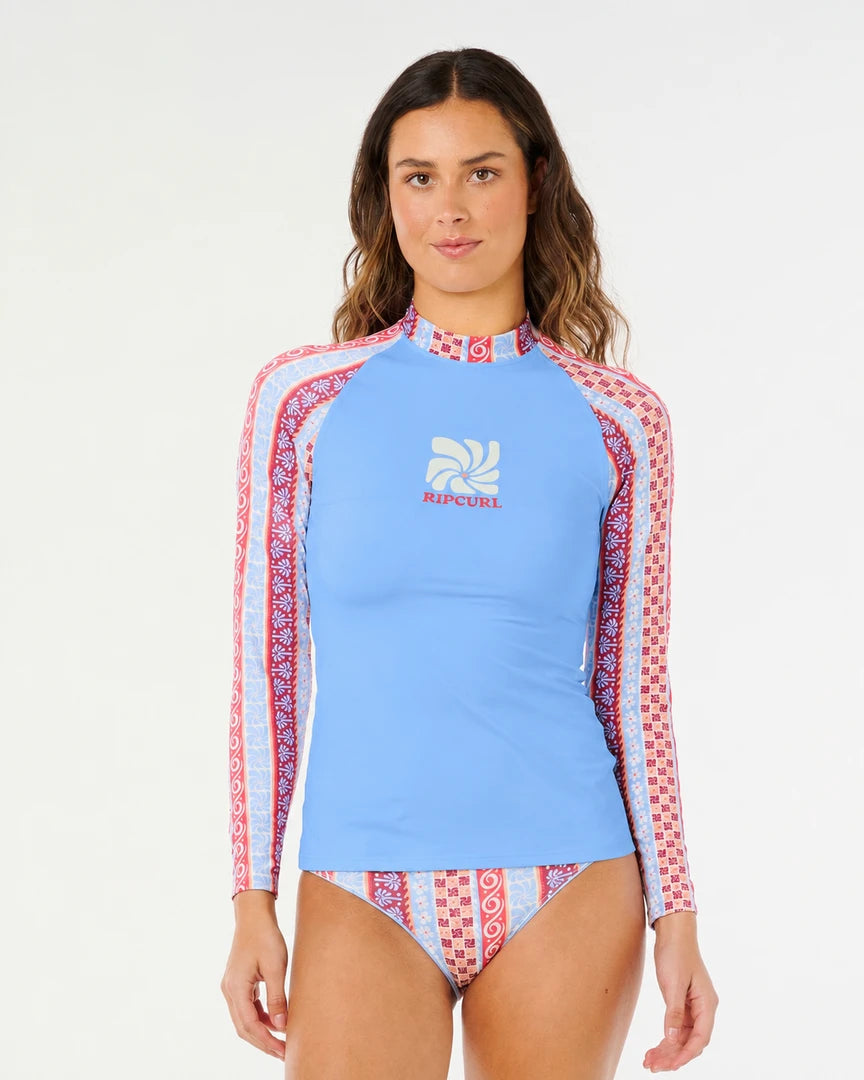 Lycra damska RIP CURL Coastal Instinct Upf Ls Rv niebieska