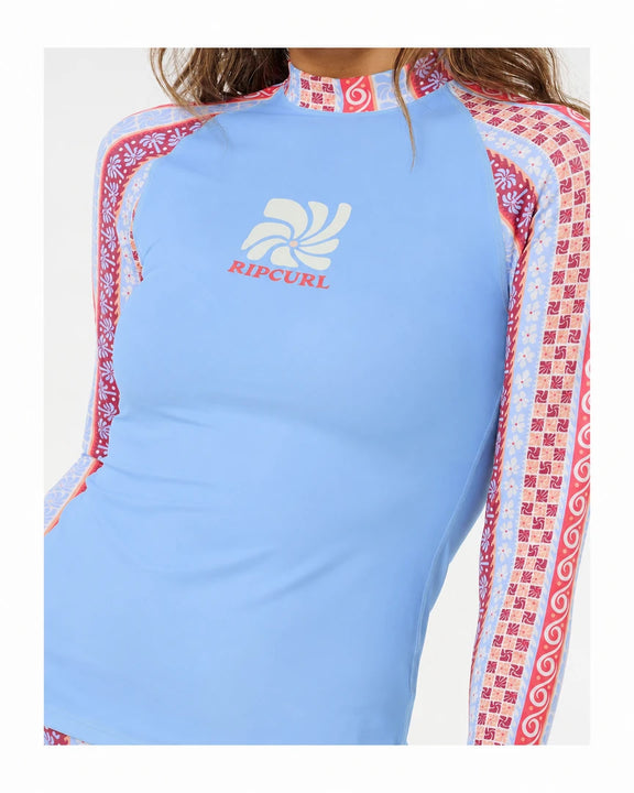 Lycra damska RIP CURL Coastal Instinct Upf Ls Rv niebieska
