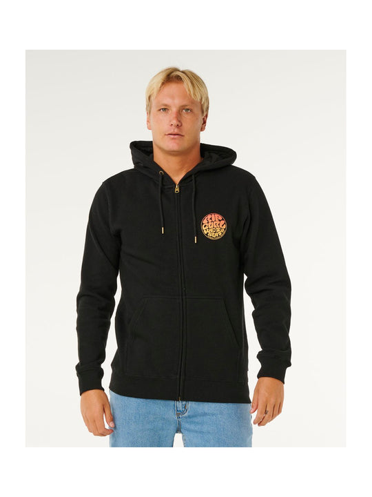 Bluza męska RIP CURL Wettie Passage Icon Zip Thru czarna
