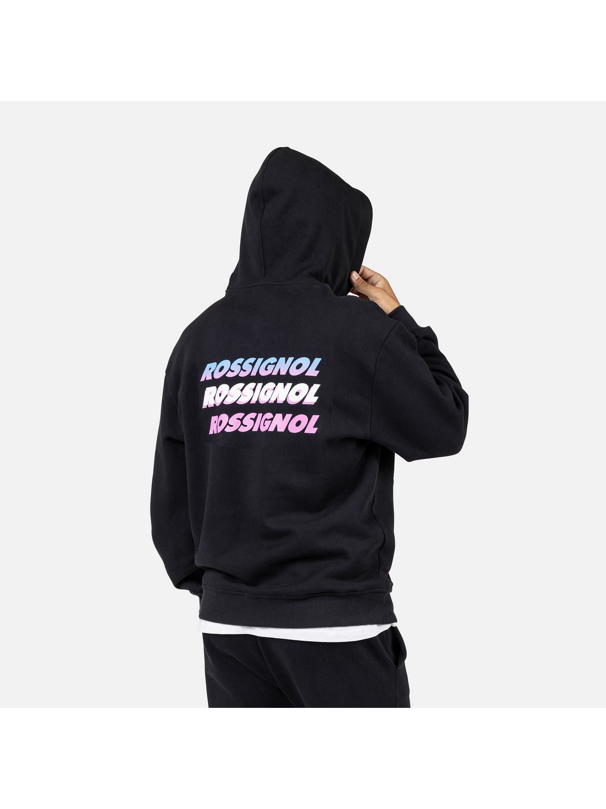 Bluza męska męska ROSSIGNOL WATERFALL H RELAX SWEATSHIRT czarna
