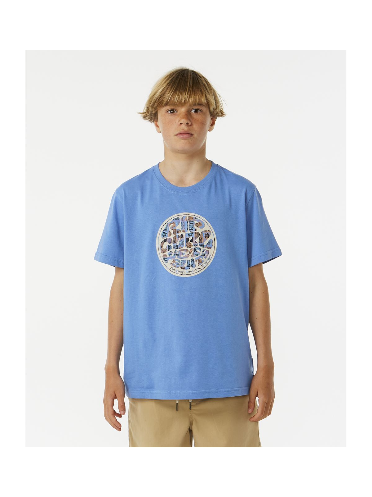 Koszulka RIP CURL Filgree Ss Tee Boy niebieski