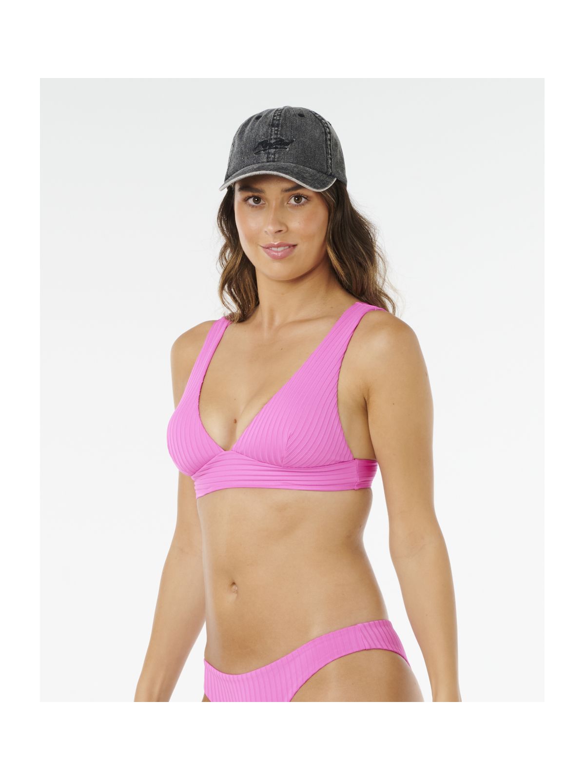 Stanik damski RIP CURL Premium Surf D-Dd Deep V różowy