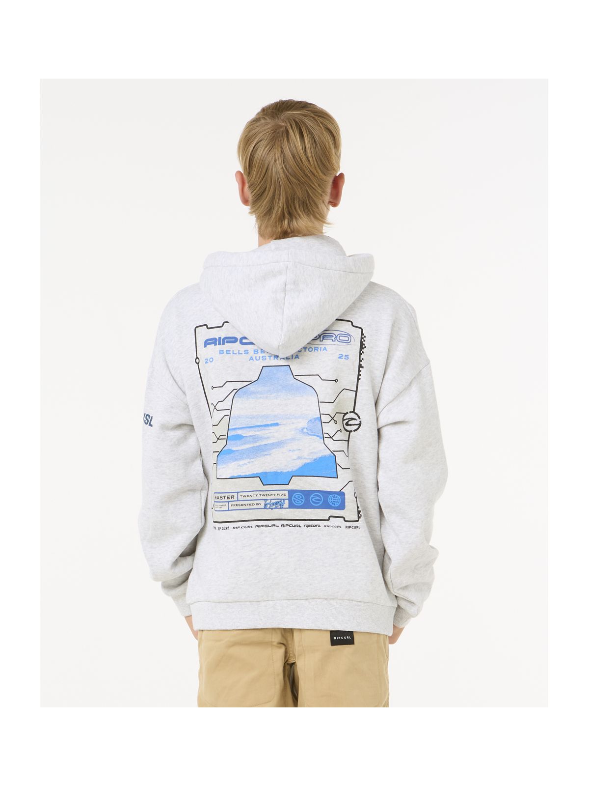 Bluza RIP CURL Rip Curl Pro 25 Hood-Kid szary - Adventure Sports